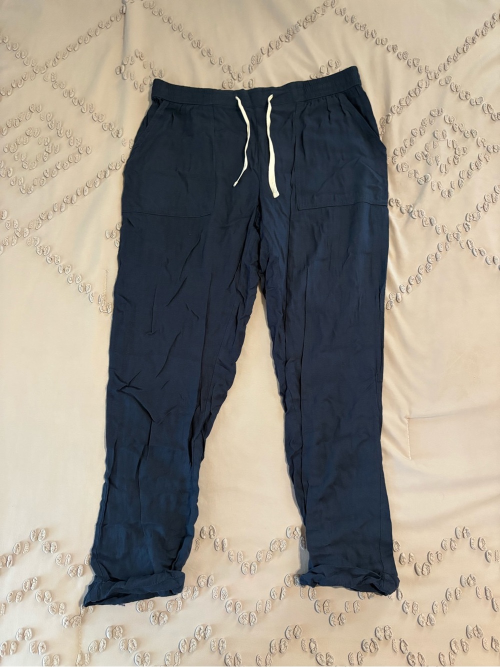Salt Life Navy Drawstring Capris